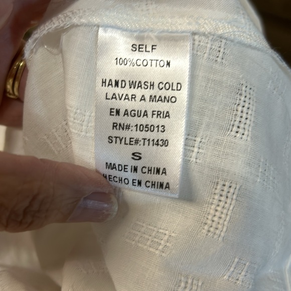 New Savanna Jane Embroidered Top Small - Picture 5 of 7